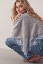 Lace Trim Pancho