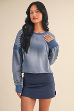 Stripe Cut-Out Top
