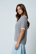 Contrasting Trim Top