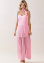 Chiffon Scarf Maxi Dress