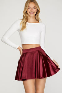 Satin Circular Skirt