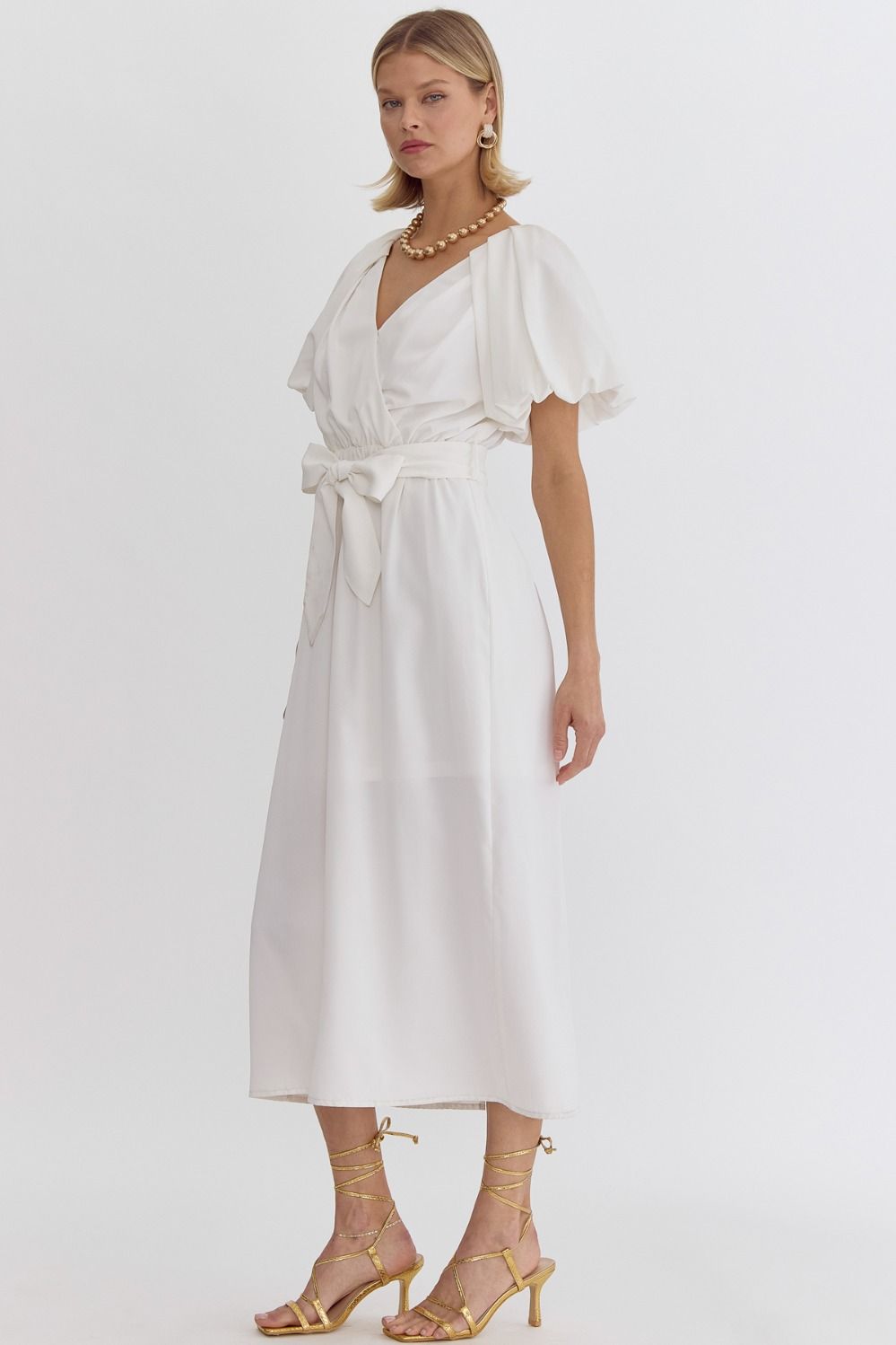 Bow Midi Dress