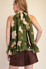 Floral Halter Top