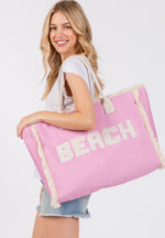 Embroidered Beach Bag