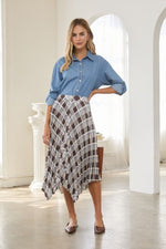 Plaid Handkerchief Skirt