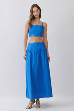Studded Blue Skirt