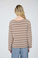 Striped Textured Pullover