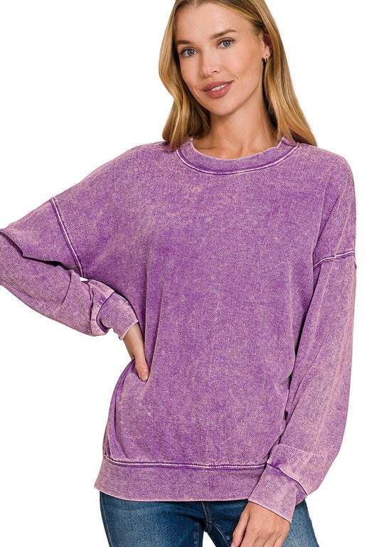 Washed Terry Sweatshirt