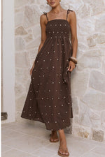 Smocked Polka Dot Midi