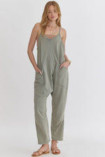 Olive Casual Jumpsuit