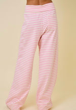 Striped Fold Over Sweatpants