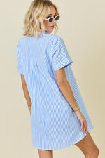 Striped Seersucker Dress