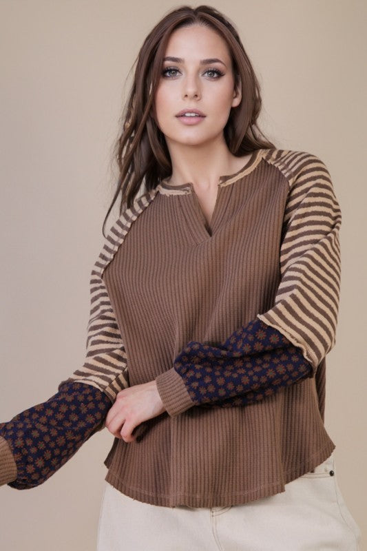 Multi-Print Pullover