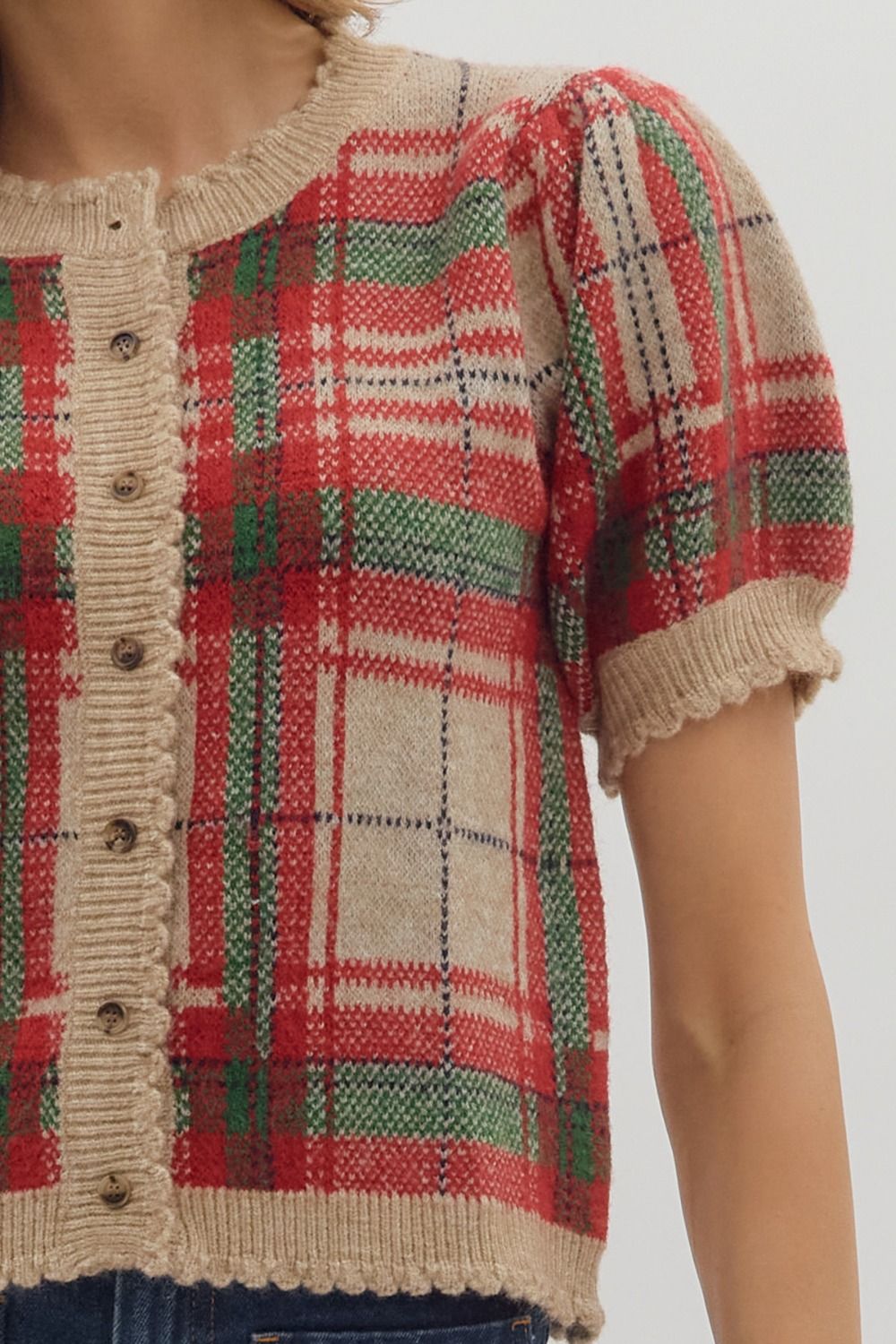 Christmas Plaid Sweater