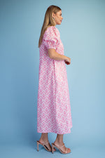 Ruffled Collar Midi