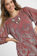 Velvet Burnout Dress