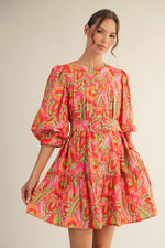 Geo Floral Dress
