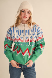 Bright Geo Sweater