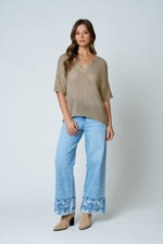 Crochet Knit Top