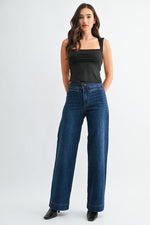JBD Faux Pocket Wide Leg