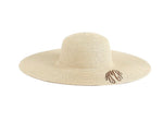 Monogrammable Straw Floppy Hat