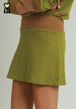 Polka Dot-Stripe Skort