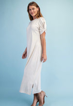 Twist Sleeve Knit Dress