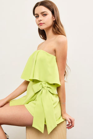 Ruffle Wrap Romper