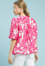 Paisley Pink Top