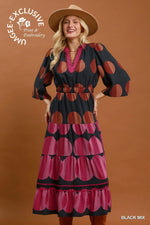 Mix Dot Boho Dress