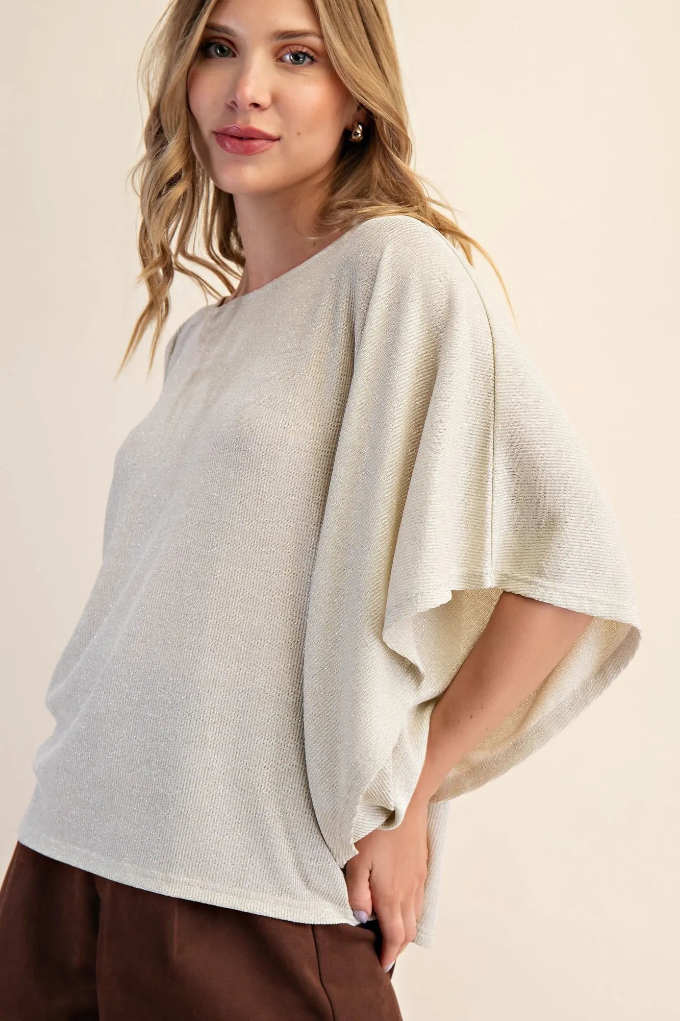 Shimmer Knit Top