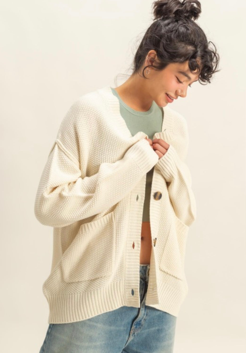 Charm Oversized Cardigan