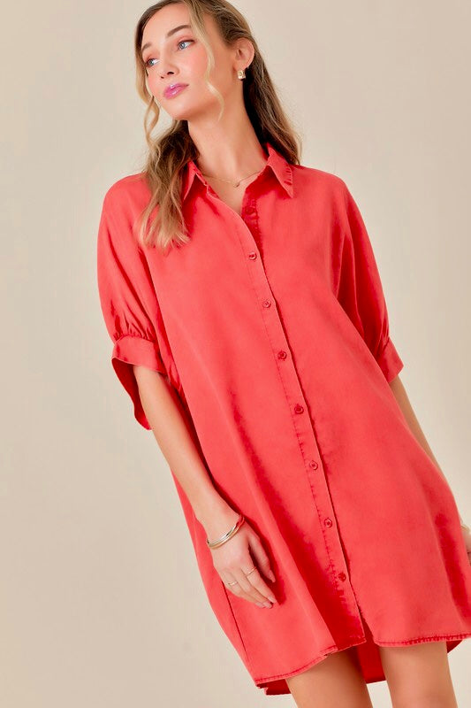 Tencel Shirt Dress