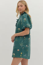 Floral Ruffle Mini Dress