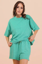 Mineral Washed Shorts Set