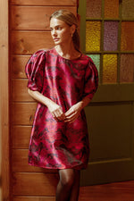Puff Jacquard Dress