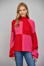 Checker Colorblock Sweater