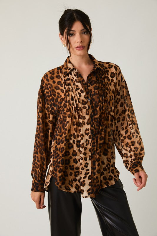 Animal Print Blouse