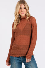 Mock Neck Top