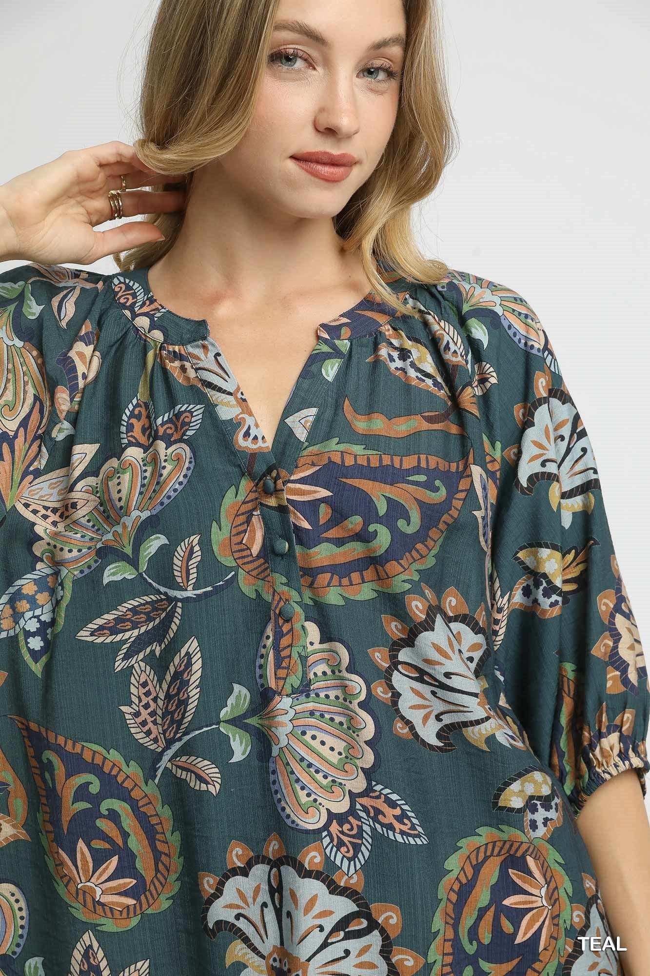 Boho Paisley Blouse