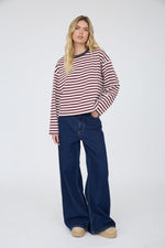 Stripe Boxy Knit Top