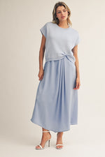 Short Sleeve Knot Sweater