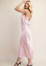 Satin Halter Neck Dress