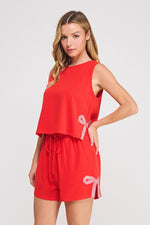 Bowed Linen Tank