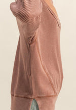 Waffle Mineral Wash Top