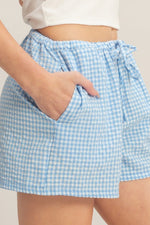 Relaxed Gingham Shorts