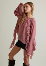 Chiffon Ruffle Blouse