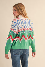 Bright Geo Sweater