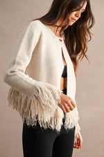 Fringe Trimmed Cardigan