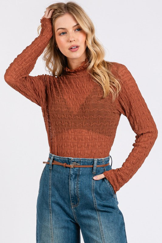 Mock Neck Top